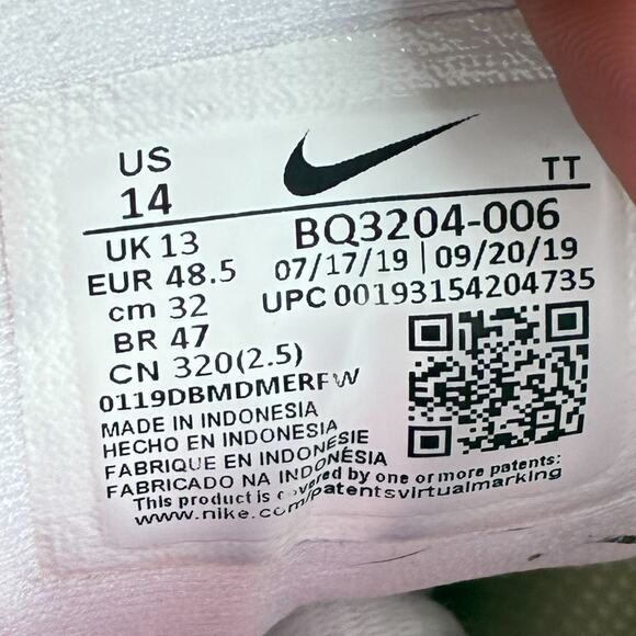 Nike Revolution 5 Light Gray Orange Lace Up Running Shoes BQ3204-006 Men’s Sz 14 - Picture 10 of 11